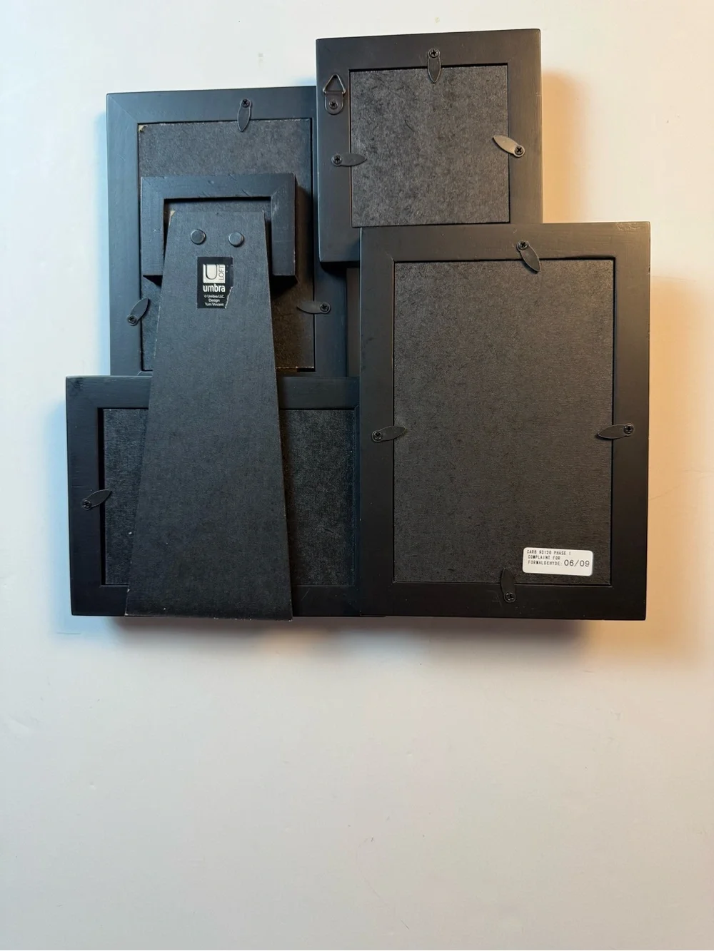 LOFT Umbra Black Multi-Opening Collage Frame with Easel Stand